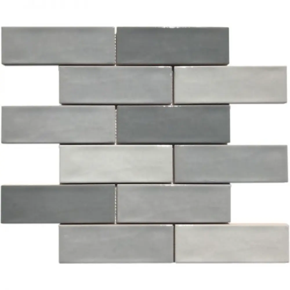 pukka-tile-gri-blend-2x6-brick-porselen-mozaik.webp Pukka Tile Gri Blend 2x6 Brick Porselen Mozaik - Görsel 1