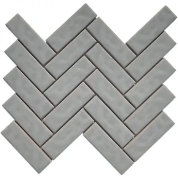 Pukka Tile Gri Herringbone Porselen Mozaik