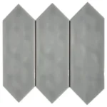 Pukka Tile Gri Large Picket Porselen Mozaik