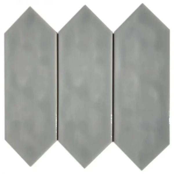 Pukka Tile Gri Large Picket Porselen Mozaik