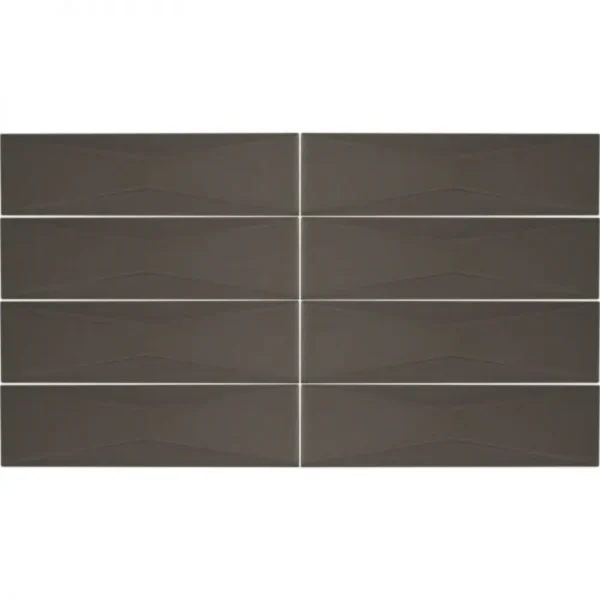 Pukka Tile Kahve Rengi Mat Bow Tie Porselen Mozaik