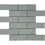 Pukka Tile Mint Yeşili 2x6 Dalgalı Brick Porselen Mozaik