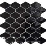 Pukka Tile Siyah Solid Signature Porselen Mozaik