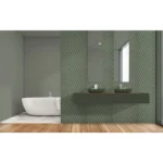 Pukka Tile Yeşil Harlequin Porselen Mozaik - Görsel 2