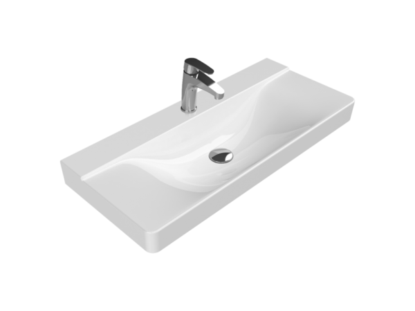 Turkuaz Yeni Mona Etajerli Lavabo 100x45 cm