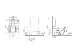 Vitra S25 Square Takım Klozet Seti, Beyaz - Görsel 3