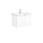 VitrA Root Classic Lavabo Dolabı, 80 cm, İki Kapaklı, Klasik Lavabo, Mat Beyaz