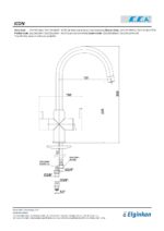ECA Icon Çift Akışlı (Dual Flow) Eviye Bataryası, Krom - Görsel 2