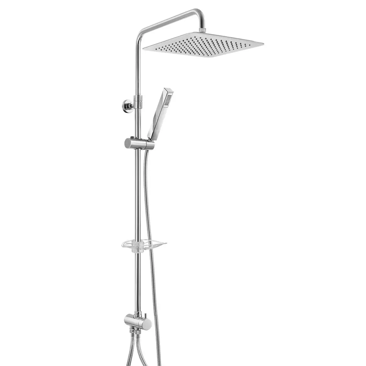 102158079.webp ECA Life Teleskobik Kolonlu Duş Sistemi 300X300, Krom - Görsel 1