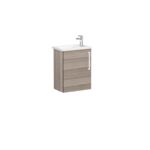 VitrA Root Flat Lavabo Dolabı, 45 cm, Bir Kapaklı, Dar, Köşeli Lavabo, Cordoba, Sol - Görsel 3