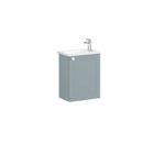 VitrA Root Classic Lavabo Dolabı, 45 cm, Bir Kapaklı, Dar, Köşeli Lavabo, Mat Fiyord Yeşili, Sağ