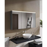 VitrA Prime Dolaplı Ayna, 120 cm, Aydınlatmalı, Sensörlü, Ayarlanabilir Işık, Fırçalı Krom - Görsel 5