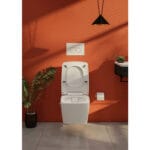 VitrA Equal Lavabo Ünitesi, 100 cm, Asimetrik Beyaz Lavabolu, Hareli Siyah Meşe - Görsel 3