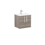 VitrA Root Flat Lavabo Dolabı, 60 cm, İki Kapaklı, Köşeli Lavabo, Cordoba - Görsel 3