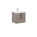 VitrA Root Flat Lavabo Dolabı, 60 cm, İki Kapaklı, Köşeli Lavabo, Cordoba