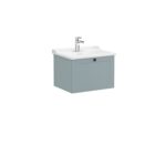 VitrA Root Classic Lavabo Dolabı, 60 cm, Bir Çekmeceli, Klasik Lavabo, Mat Fiyord Yeşili - Görsel 2