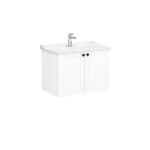 VitrA Root Classic Lavabo Dolabı, 80 cm, İki Kapaklı, Klasik Lavabo, Mat Beyaz - Görsel 3