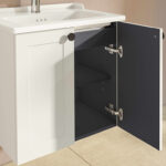 VitrA Root Classic Lavabo Dolabı, 60 cm, İki Kapaklı, Klasik Lavabo, Mat Beyaz - Görsel 6