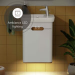 VitrA Sento Lavabo Dolabı, 50 cm, Bir Kapaklı, Dar, Aydınlatmalı, Mat Beyaz, Sağ - Görsel 6