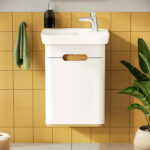 VitrA Sento Lavabo Dolabı, 50 cm, Bir Kapaklı, Dar, Aydınlatmalı, Mat Beyaz, Sağ - Görsel 5
