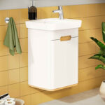 VitrA Sento Lavabo Dolabı, 50 cm, Bir Kapaklı, Dar, Aydınlatmalı, Mat Beyaz, Sağ - Görsel 4