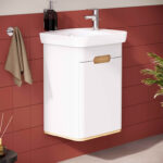 VitrA Sento Lavabo Dolabı, 50 cm, Bir Kapaklı, Dar, Aydınlatmalı, Mat Beyaz, Sol - Görsel 33