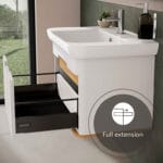 VitrA Sento Lavabo Dolabı, 80 cm, Bir Çekmeceli, Aydınlatmalı, Mat Beyaz - Görsel 4