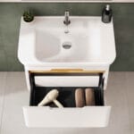 VitrA Sento Lavabo Dolabı, 80 cm, Bir Çekmeceli, Aydınlatmalı, Mat Beyaz - Görsel 9