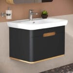 VitrA Sento Lavabo Dolabı, 80 cm, Bir Çekmeceli, Aydınlatmalı, Mat Antrasit - Görsel 10