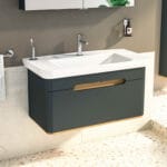 VitrA Sento Lavabo Dolabı, 100 cm, Bir Çekmeceli, Aydınlatmalı, Mat Antrasit - Görsel 11