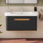 VitrA Sento Lavabo Dolabı, 100 cm, Bir Çekmeceli, Aydınlatmalı, Mat Antrasit - Görsel 6