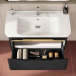 VitrA Sento Lavabo Dolabı, 100 cm, Bir Çekmeceli, Aydınlatmalı, Mat Antrasit - Görsel 8