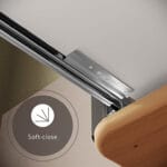 VitrA Sento Lavabo Dolabı, 100 cm, Bir Çekmeceli, Aydınlatmalı, Mat Antrasit - Görsel 3