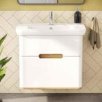 VitrA Sento Lavabo Dolabı, 80 cm, İki Çekmeceli, Aydınlatmalı, Mat Beyaz - Görsel 6