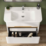 VitrA Sento Lavabo Dolabı, 100 cm, İki Çekmeceli, Aydınlatmalı, Mat Beyaz - Görsel 12