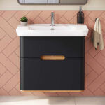 VitrA Sento Lavabo Dolabı, 80 cm, İki Çekmeceli, Aydınlatmalı, Mat Antrasit - Görsel 6