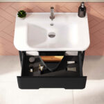 VitrA Sento Lavabo Dolabı, 80 cm, İki Çekmeceli, Aydınlatmalı, Mat Antrasit - Görsel 9