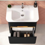 VitrA Sento Lavabo Dolabı, 80 cm, İki Çekmeceli, Aydınlatmalı, Mat Antrasit - Görsel 15