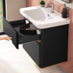 VitrA Sento Lavabo Dolabı, 80 cm, İki Çekmeceli, Aydınlatmalı, Mat Antrasit - Görsel 26