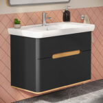 VitrA Sento Lavabo Dolabı, 100 cm, İki Çekmeceli, Aydınlatmalı, Mat Antrasit - Görsel 18
