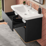 VitrA Sento Lavabo Dolabı, 100 cm, İki Çekmeceli, Aydınlatmalı, Mat Antrasit - Görsel 20