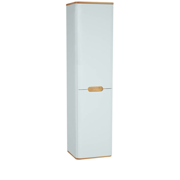 VitrA Sento Boy Dolabı, 40 cm, İki Kapaklı, Çamaşır Sepetli, Prizli, Mat Beyaz, Sağ