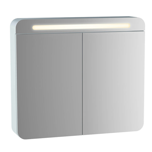 VitrA Sento Dolaplı Ayna, 80 cm, İki Kapaklı, Aydınlatmalı, Mat Beyaz