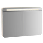 VitrA Sento Dolaplı Ayna, 100 cm, İki Kapaklı, Aydınlatmalı, Mat Antrasit