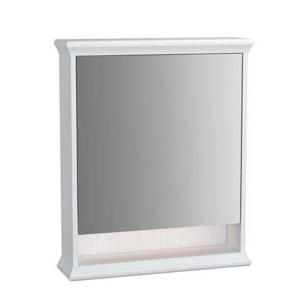 VitrA Valarte Dolaplı Ayna, 65 cm, Bir Kapaklı, Mat Beyaz, Sol
