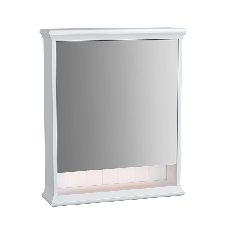 62228_30651c5b0b6c704d12c1b20320f614a2cdb04643-1.jpg VitrA Valarte Dolaplı Ayna, 65 cm, Bir Kapaklı, Mat Beyaz, Sağ - Görsel 1