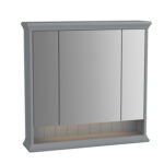 VitrA Valarte Dolaplı Ayna, 80 cm, Üç Kapaklı, Mat Gri
