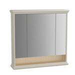 VitrA Valarte Dolaplı Ayna, 80 cm, Üç Kapaklı, Mat Fildişi