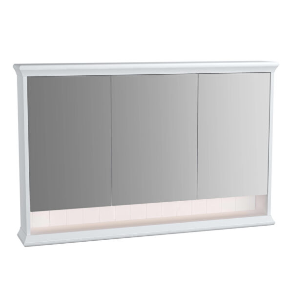 VitrA Valarte Dolaplı Ayna, 120 cm, Üç Kapaklı, Mat Beyaz