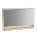 VitrA Valarte Dolaplı Ayna, 120 cm, Üç Kapaklı, Mat Fildişi